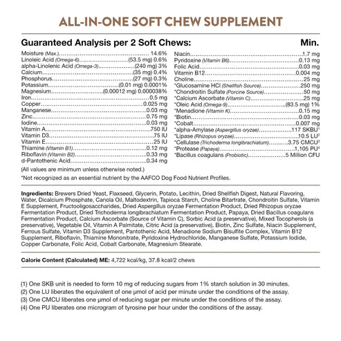 NATURVET Soft Chew All In One 60CT