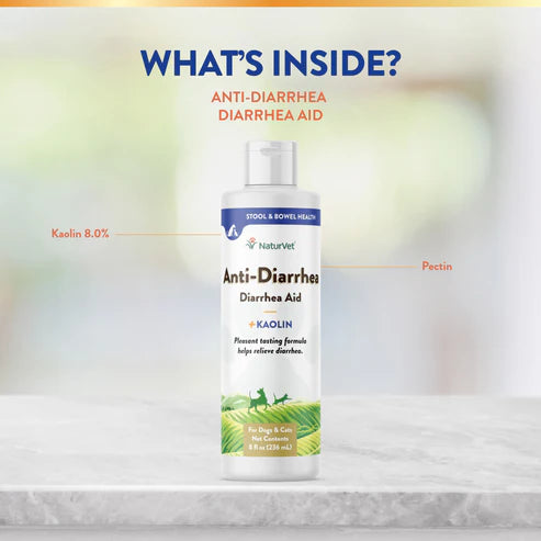 NATURVET Anti Diarrhea for Dogs & Cats 8OZ