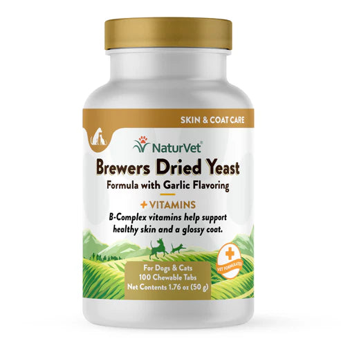 NATURVET Brewers Yeast & Garlic 100CT