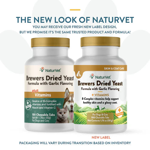 NATURVET Brewers Yeast & Garlic 100CT