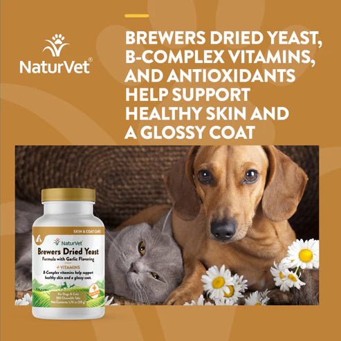 NATURVET Brewers Yeast & Garlic 100CT