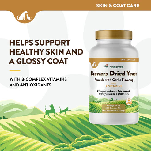NATURVET Brewers Yeast & Garlic 100CT