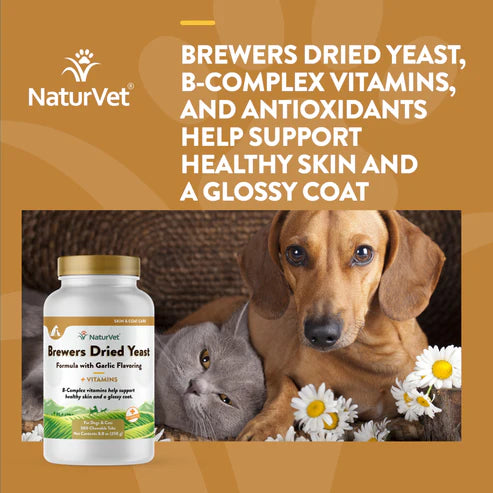 NATURVET Brewers Yeast & Garlic 100CT