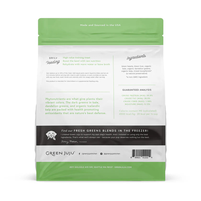 GREEN JUJU Bison Green Whole Food Bites - 16oz