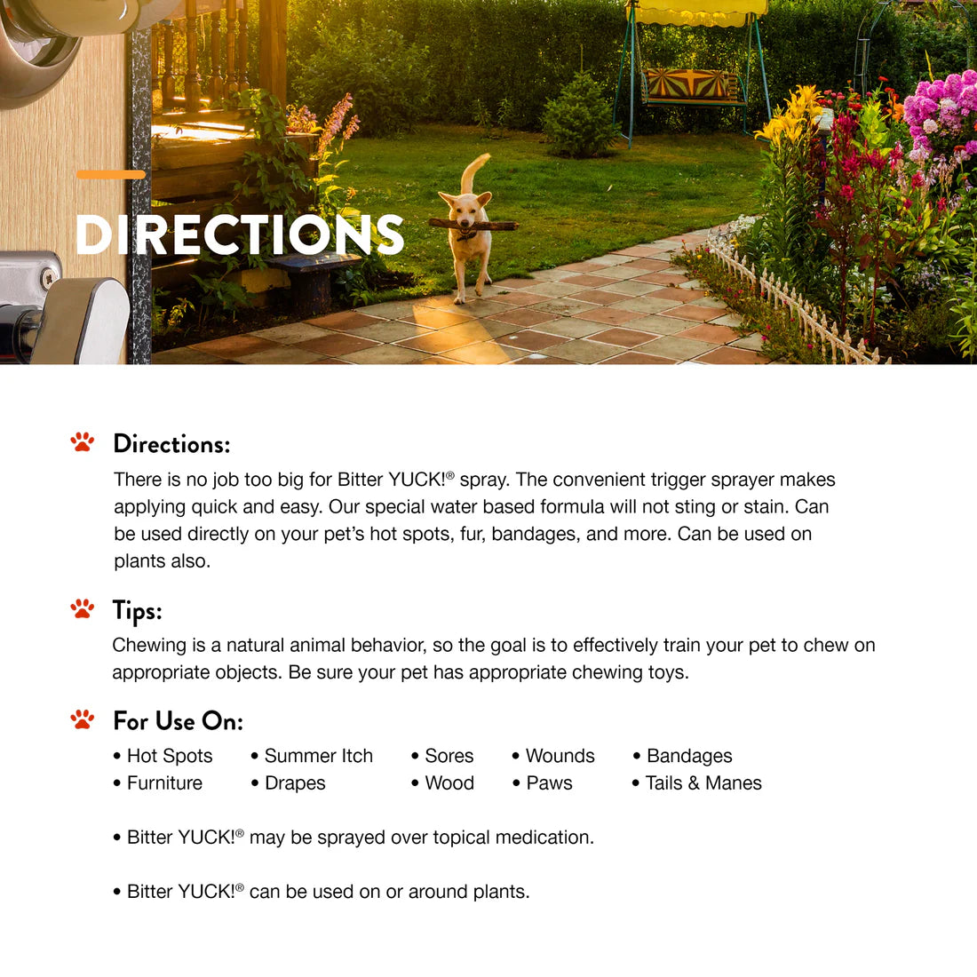 NATURVET Bitter Yuck No Chew Spray 8OZ