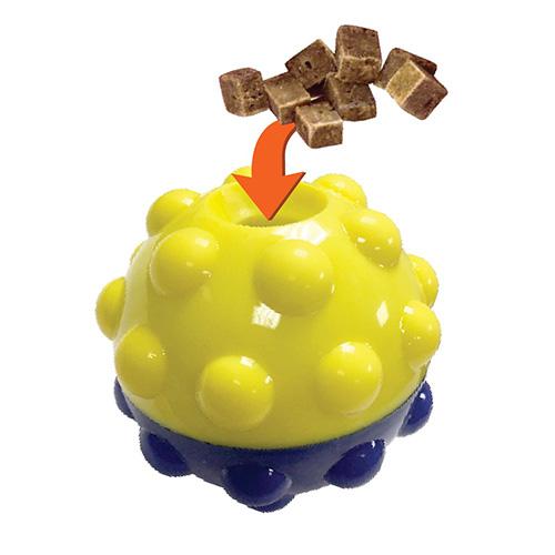 FouFou Brands Treat Ball Dog Toy – Bumpy