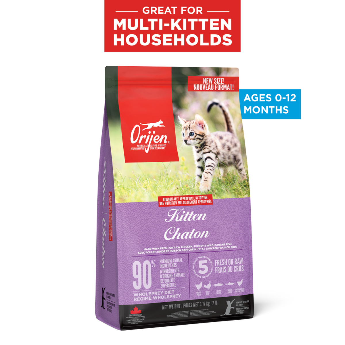 ORIJEN Kitten Formula Dry Cat Food – official product image 3