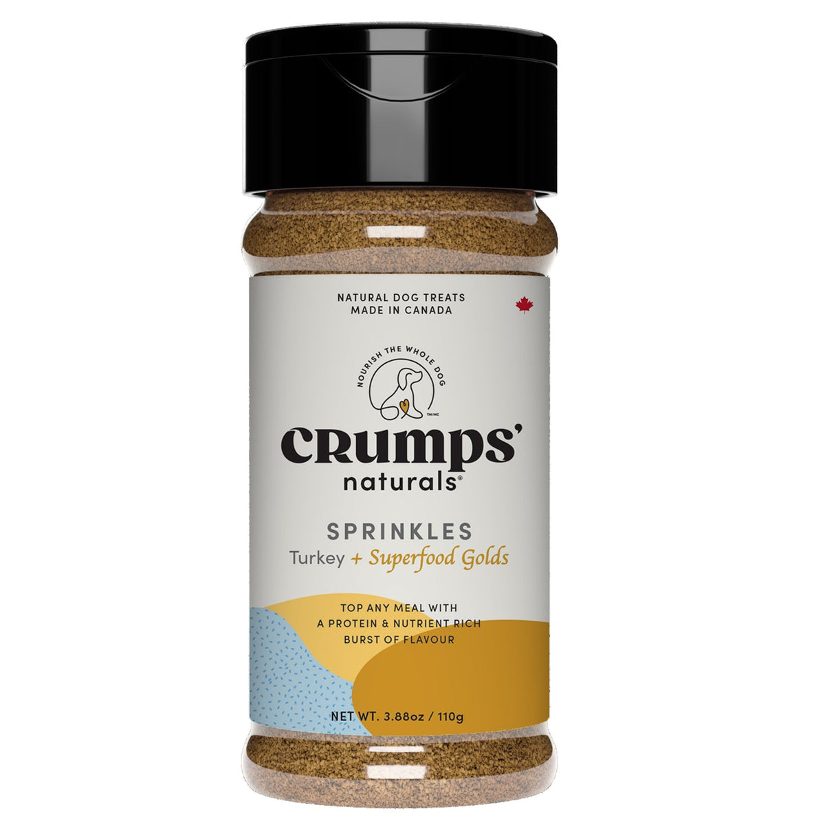 Crumps' Naturals Turkey + Superfood Golds Sprinkles front
