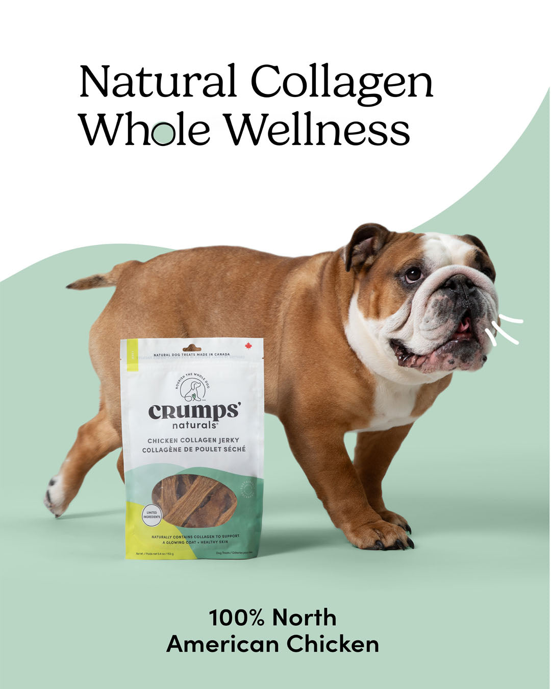 Crumps' Naturals Chicken Collagen Jerky main claims