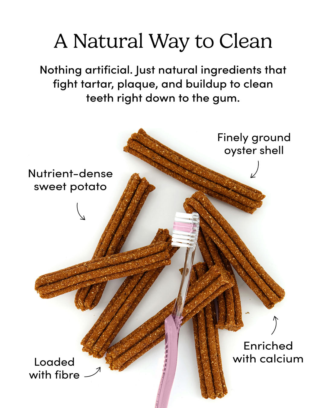 Crumps' Naturals Plaque Busters Original key benefits