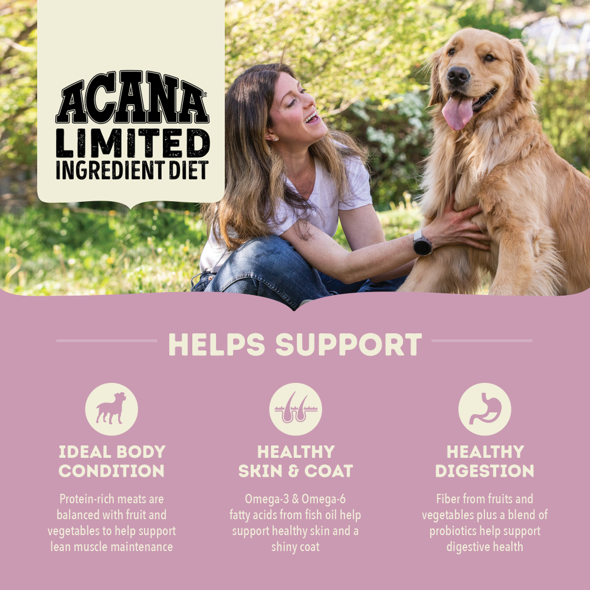 ACANA Singles Lamb with Apple Recipe Limited Ingredient Dry Dog Food – official product image 3