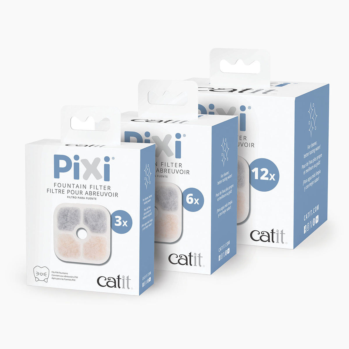 Catit PIXI Fountain Filters packaging