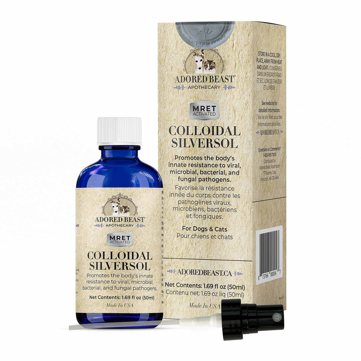 Adored Beast Colloidal SilverSol box