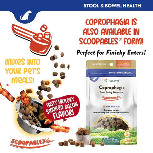 NATURVET Coprophagia Deterrent & Breath Tabs 60CT