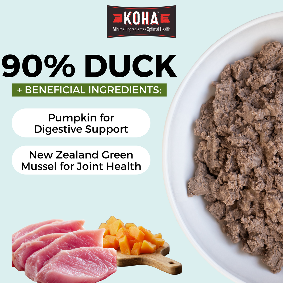 Koha Duck Entree with Pear Wet Dog Food – 13 oz