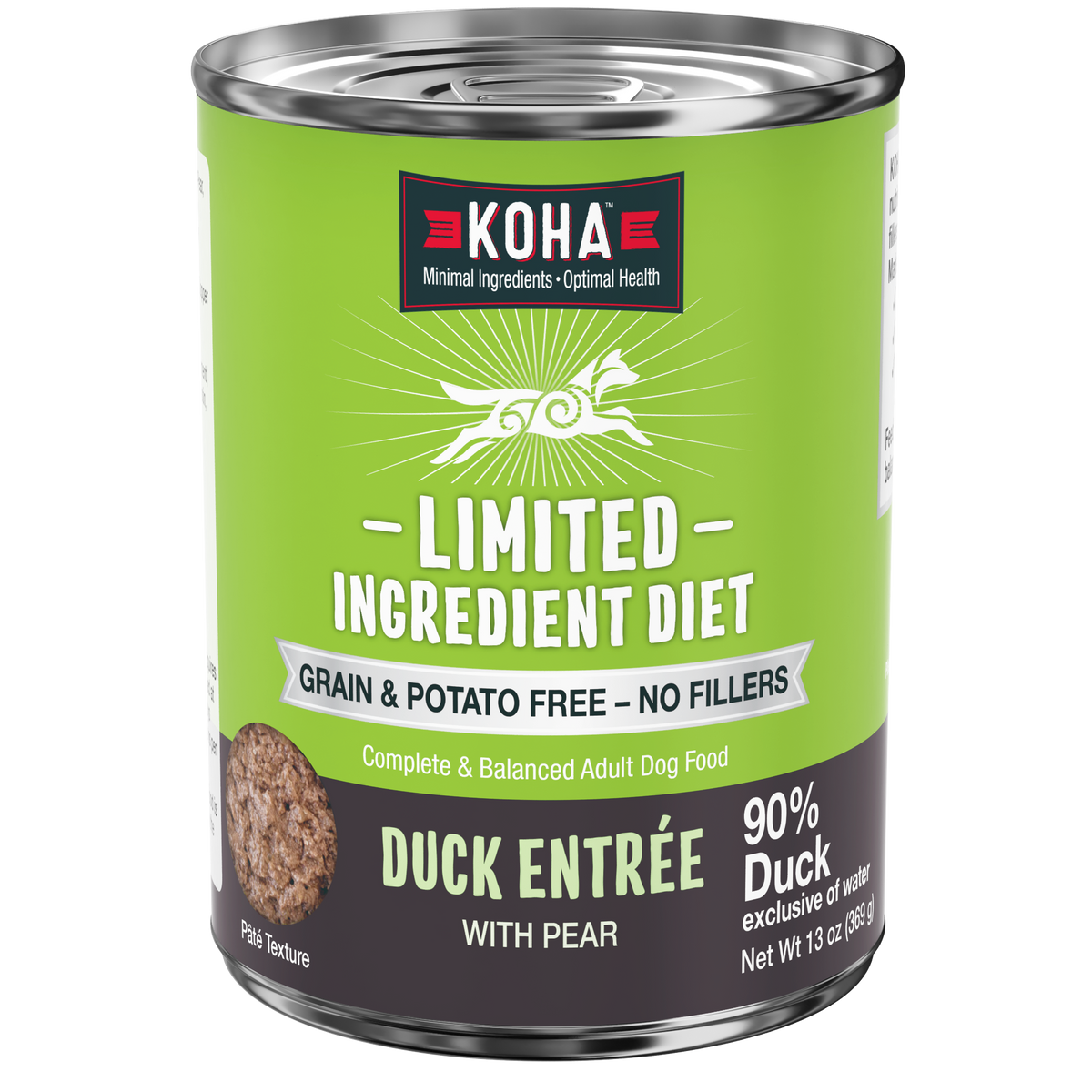 Koha Duck Entree with Pear Wet Dog Food – 13 oz
