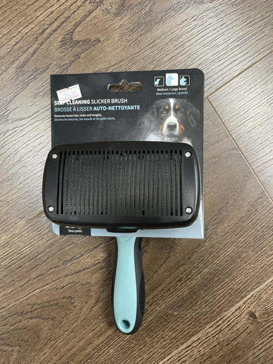 Baxter&Bella Self Cleaning Slicker Brush for Medium-Large Breed