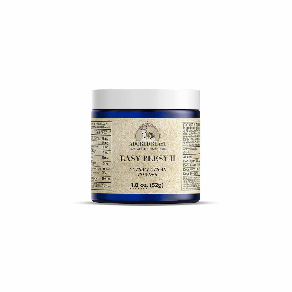 Adored Beast Easy Peesy II jar front