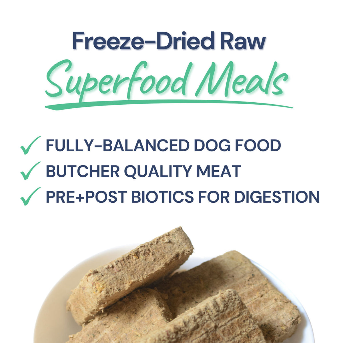Healthybud Beef Meal Patties Freeze-Dried Dog Food – 14 oz