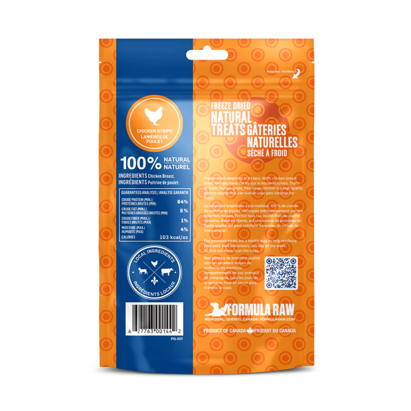 Formula Raw Freeze Dried Chicken Strips Treats