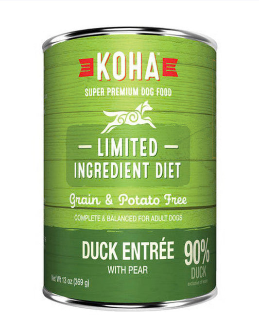 KOHA duck entree	with pear 13oz