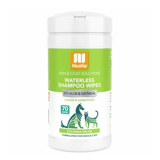 Nootie waterless shampoo wipes with aloe and oatmeal 70wipes