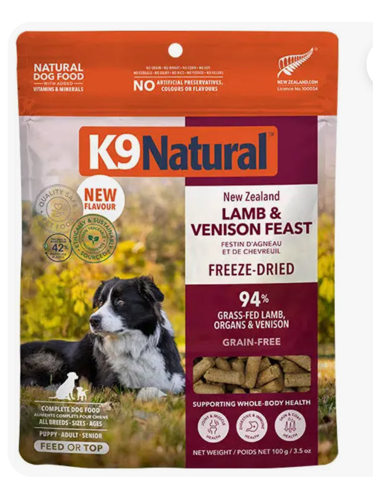 K9 natural Lamb&Venison feast 17.6oz