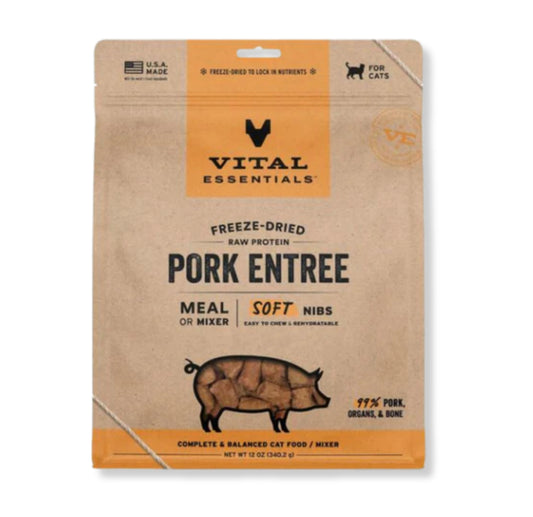 FD Raw Pork Entree&Mixer Soft Nibs 12OZ | Cat