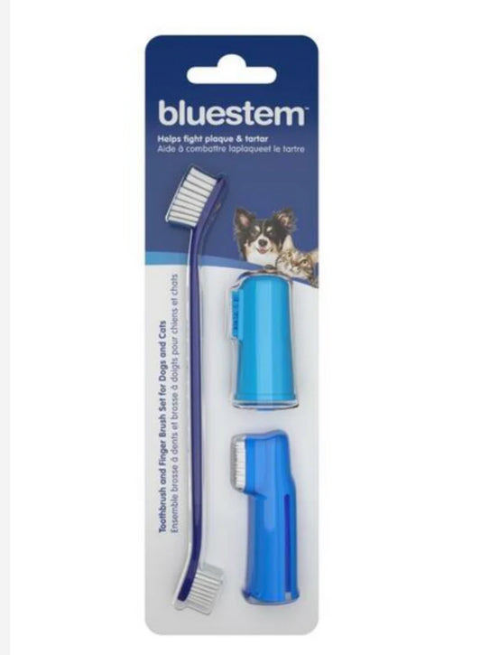 BLUESTEM Toothbrush Kit Toothbrush + 2 Finger brush