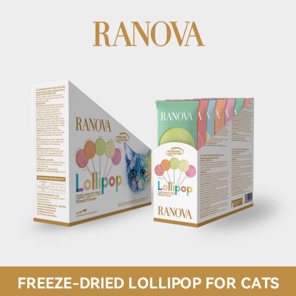 RANOVA lollipop freeze-dried mixed flavor for cats 21g