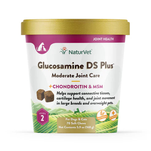 NATURVET Soft Chew Glucosamine DS Plus 70CT