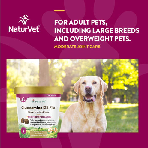 NATURVET Soft Chew Glucosamine DS Plus 70CT