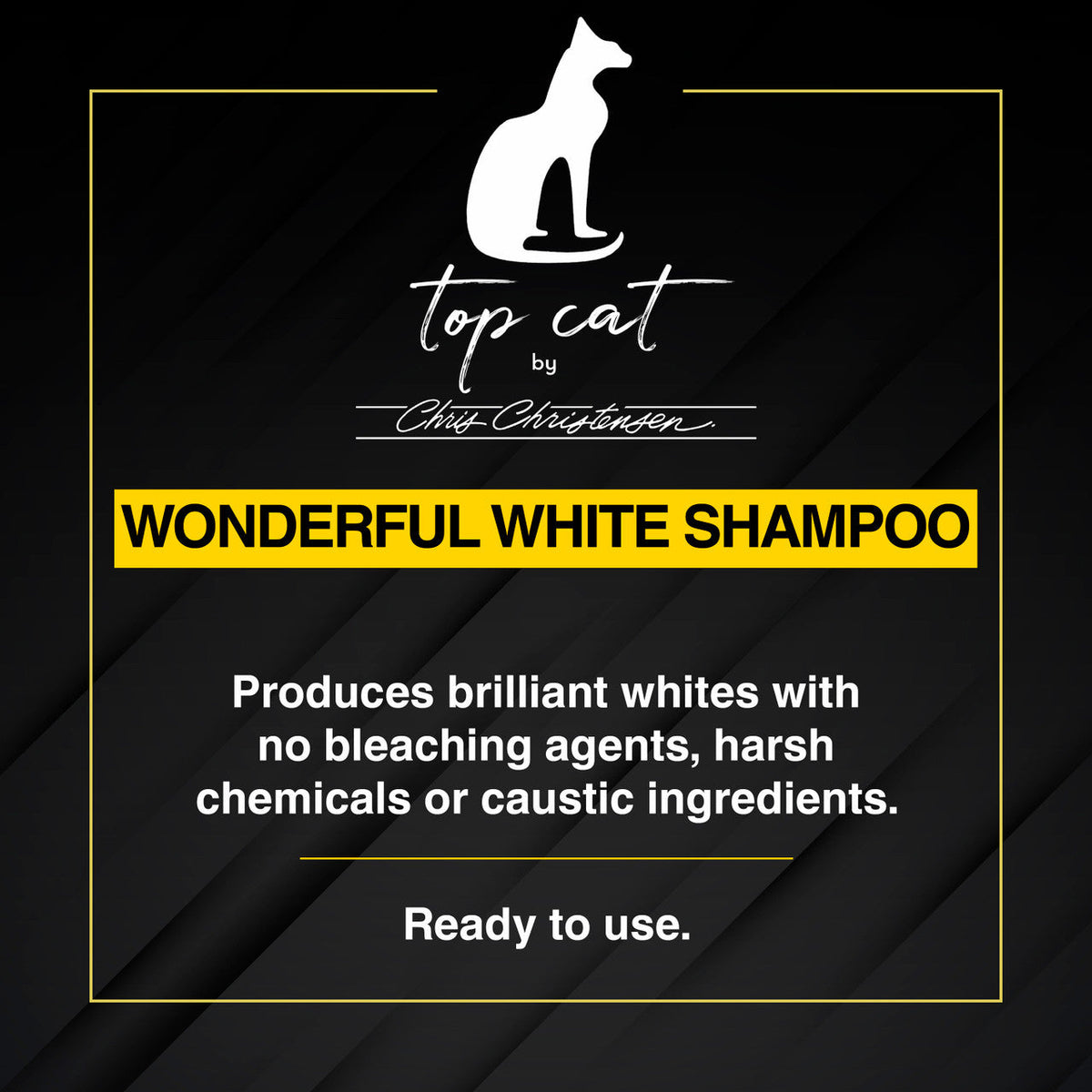 Chris Christensen Top Cat Wonderful White Shampoo benefits