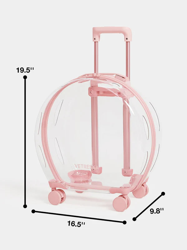 Vetreska Bubble Pet Carrier Pink & Transparent
