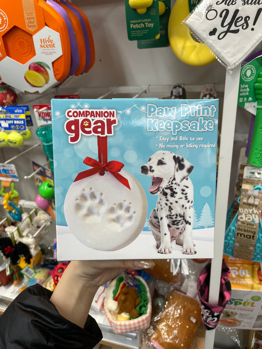 Companion gear paw print keepsake