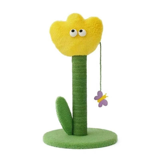Zeze Tulip Scratching Post| Yellow