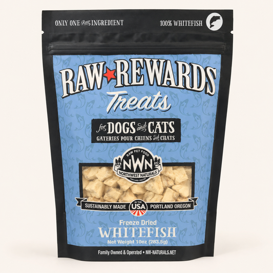 Raw Rewards freeze dried whitefish 10oz