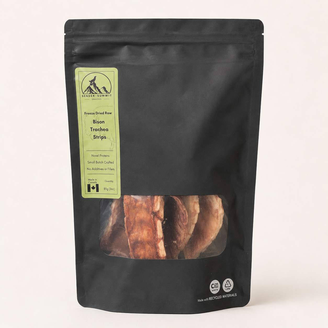 Sender To The Summit Bison Trachea Strips 85g