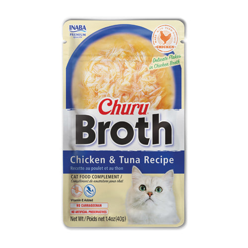Inaba Churu Broth Chicken & Tuna Recipe – front of package (official image)