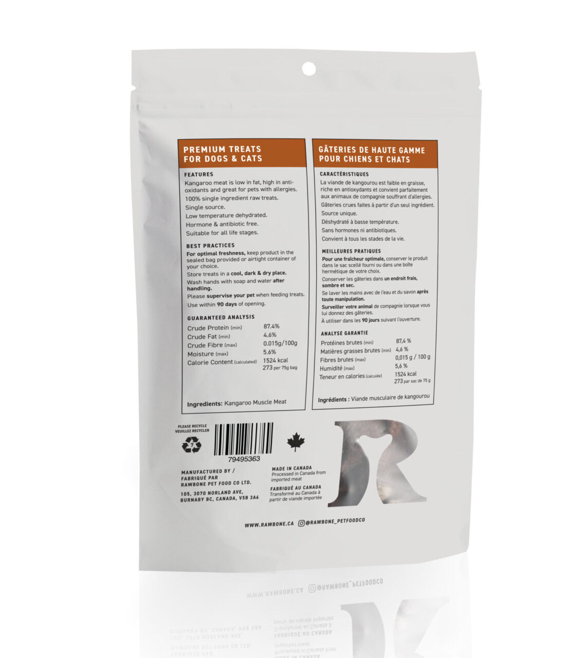 RAWBONE | Wild Australian Kangaroo Krisps 65GM