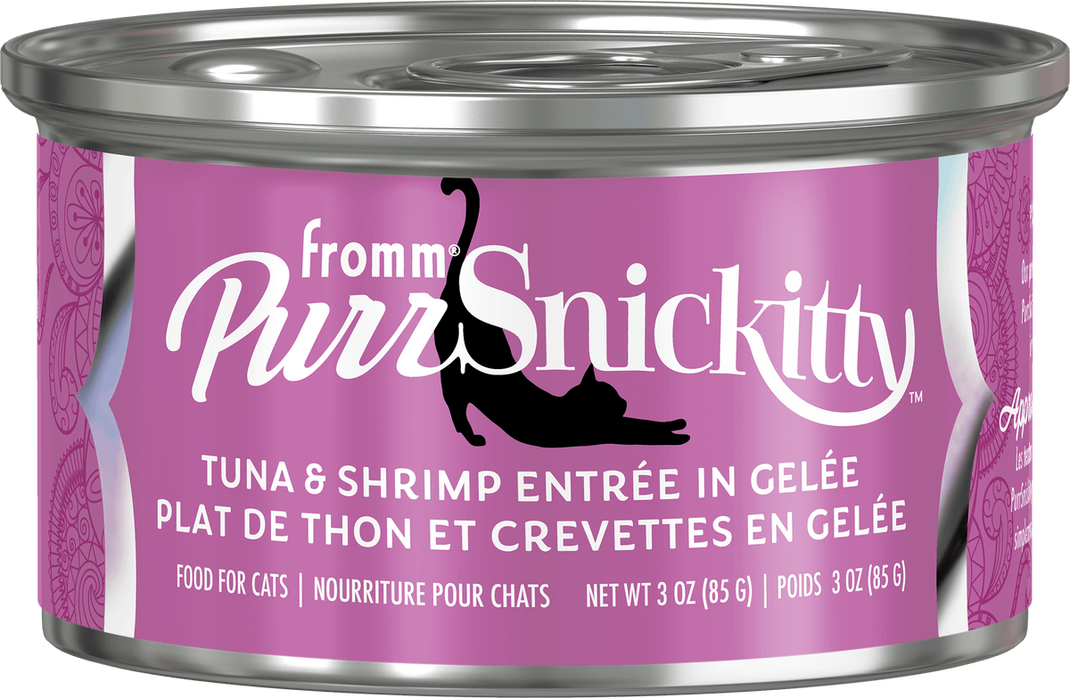Fromm PurrSnickitty Tuna & Shrimp in Gelée Wet Cat Food – 3 oz can (official manufacturer image)