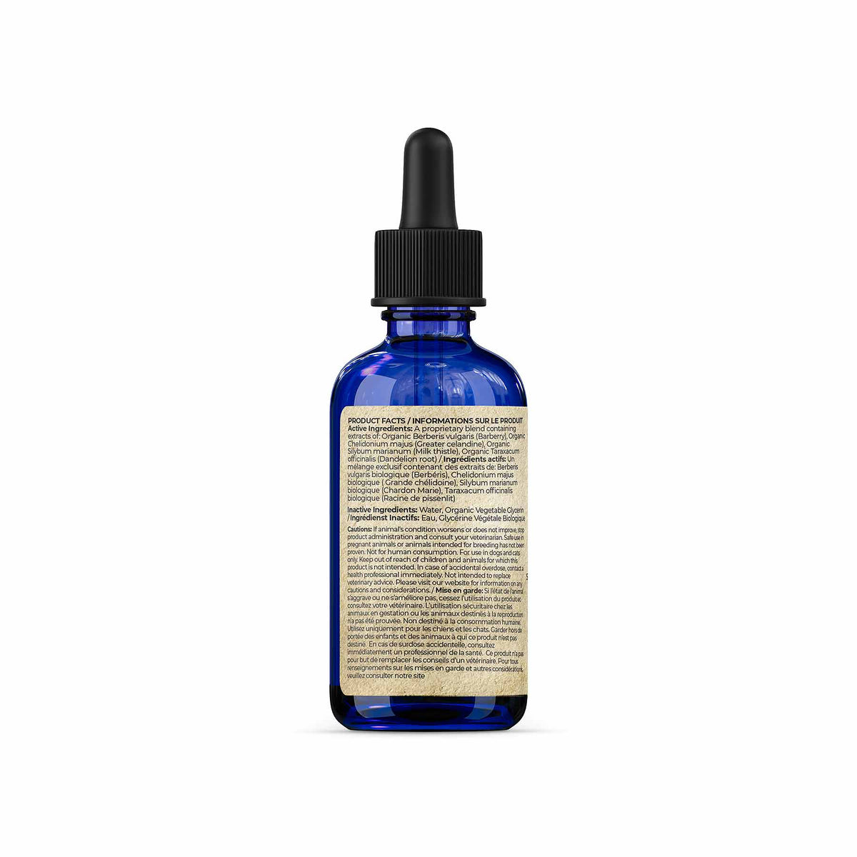 Adored Beast Liver Tonic bottle side label