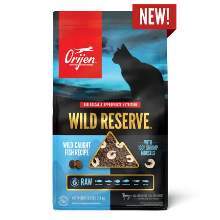 ORIJEN Wild Reserve Wild-Caught Fish & Shrimp Dry Cat Food – 1.5 kg & 2.9 kg