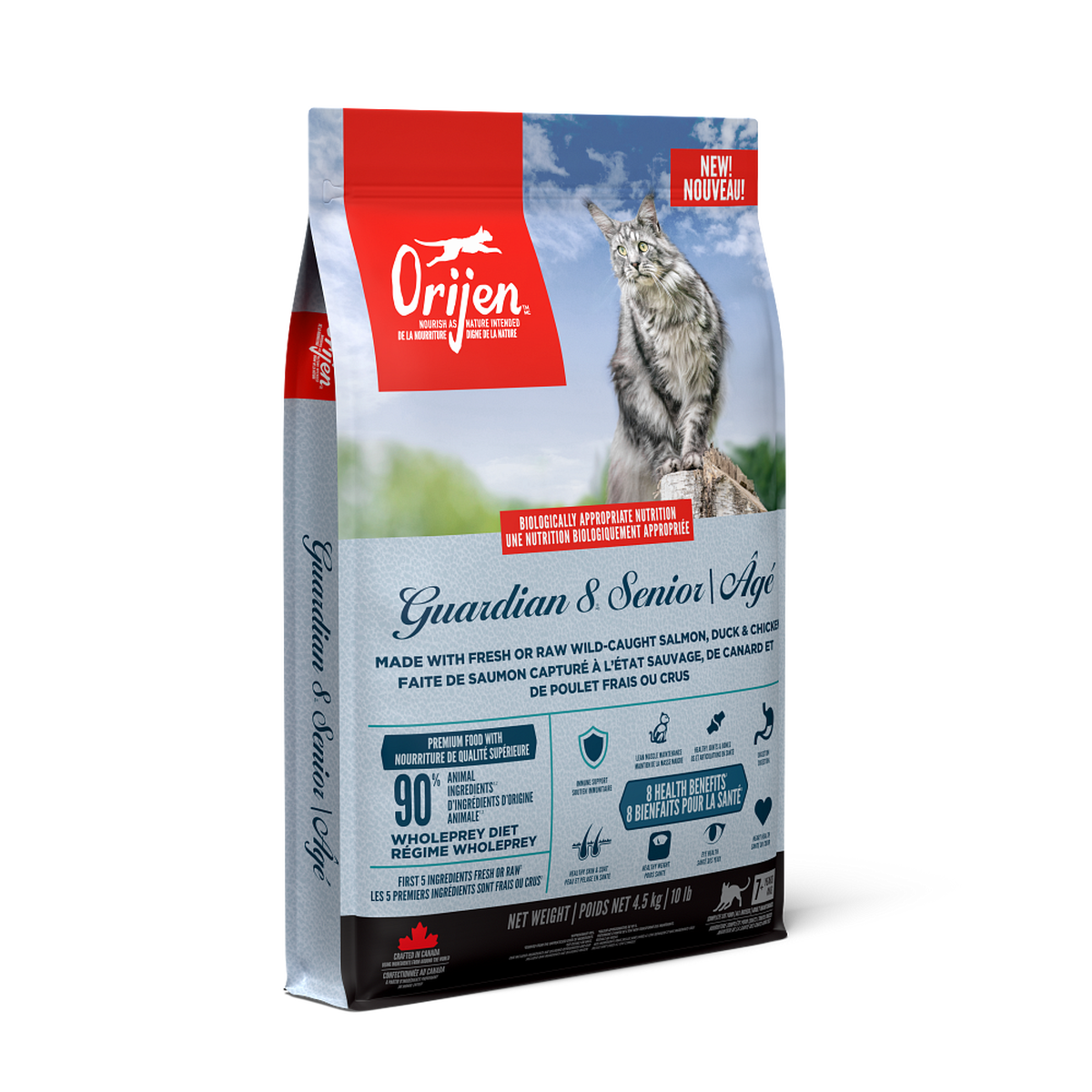 ORIJEN Guardian 8 Senior Formula Dry Cat Food – official product image 1