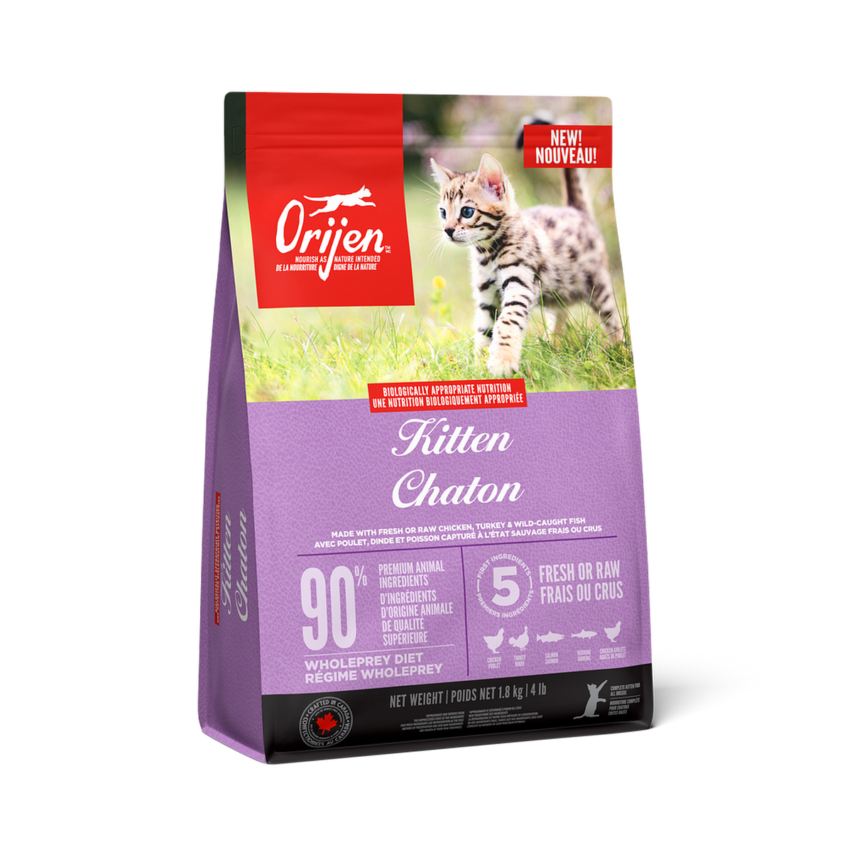 ORIJEN Kitten Formula Dry Cat Food – official product image 1