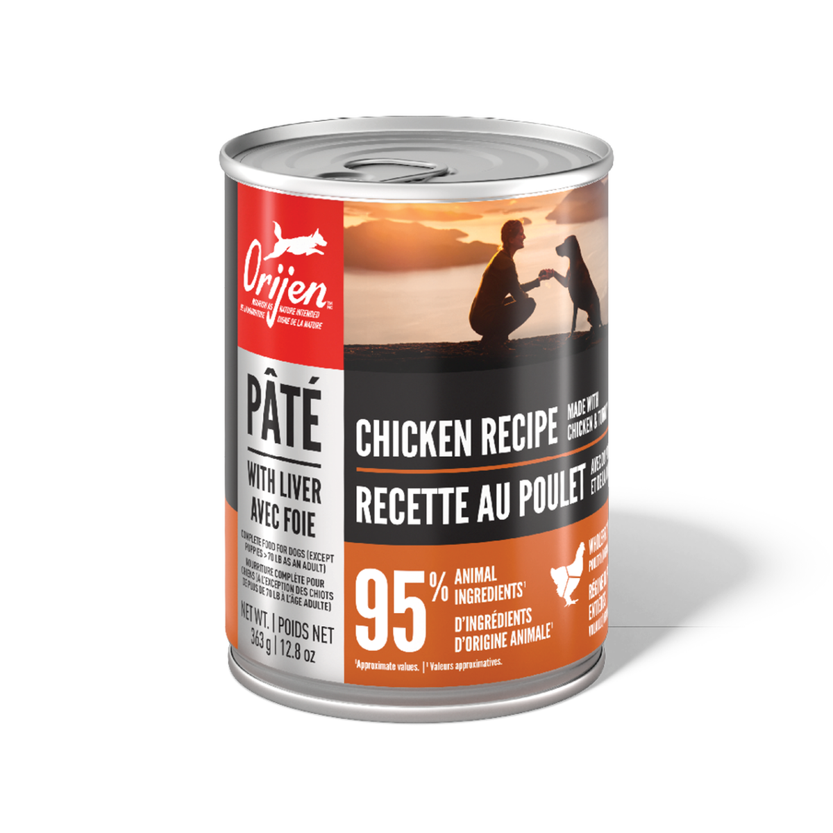 ORIJEN Chicken Recipe Pâté with Liver Wet Dog Food – official product image 1