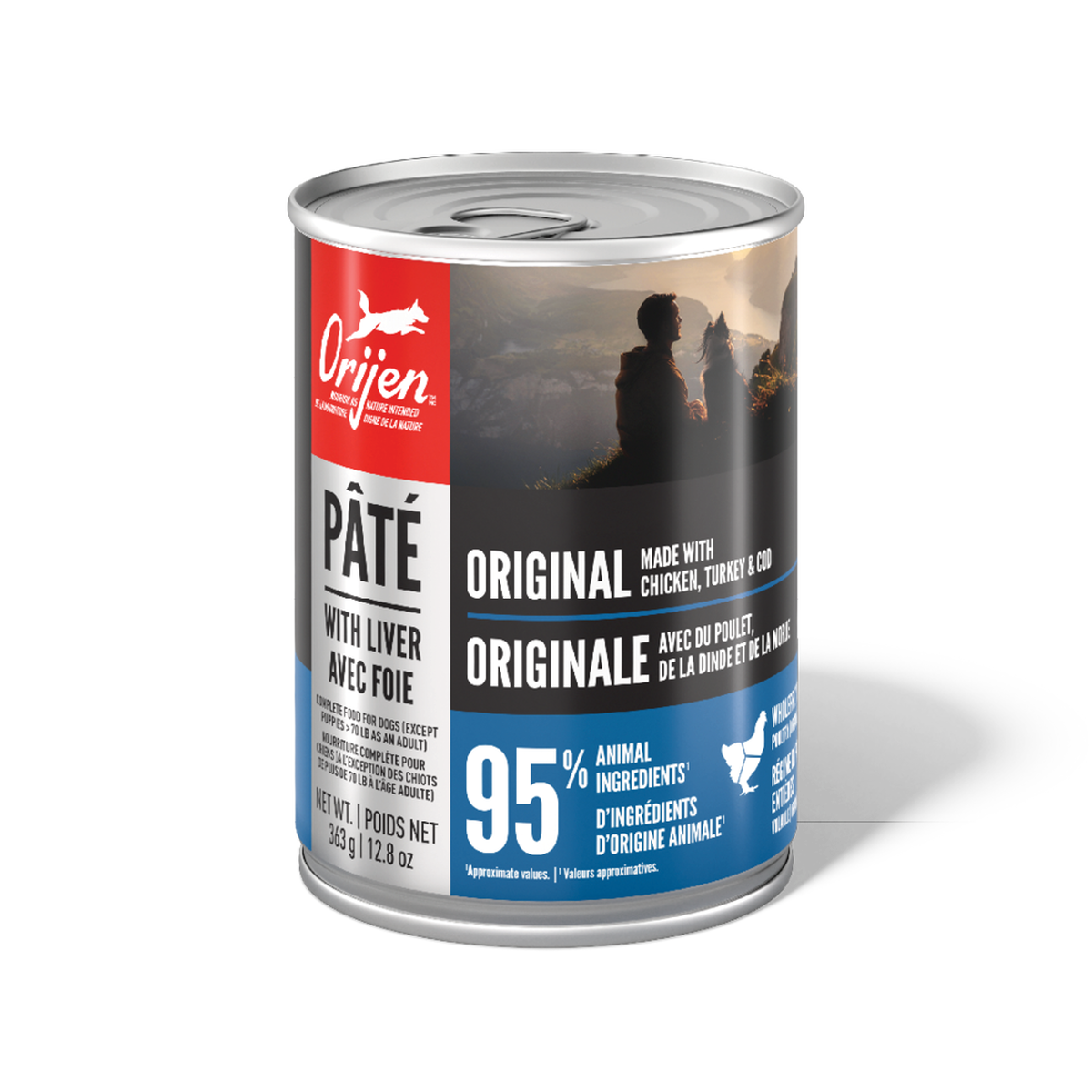 ORIJEN Original Pâté with Liver Wet Dog Food – official product image 1