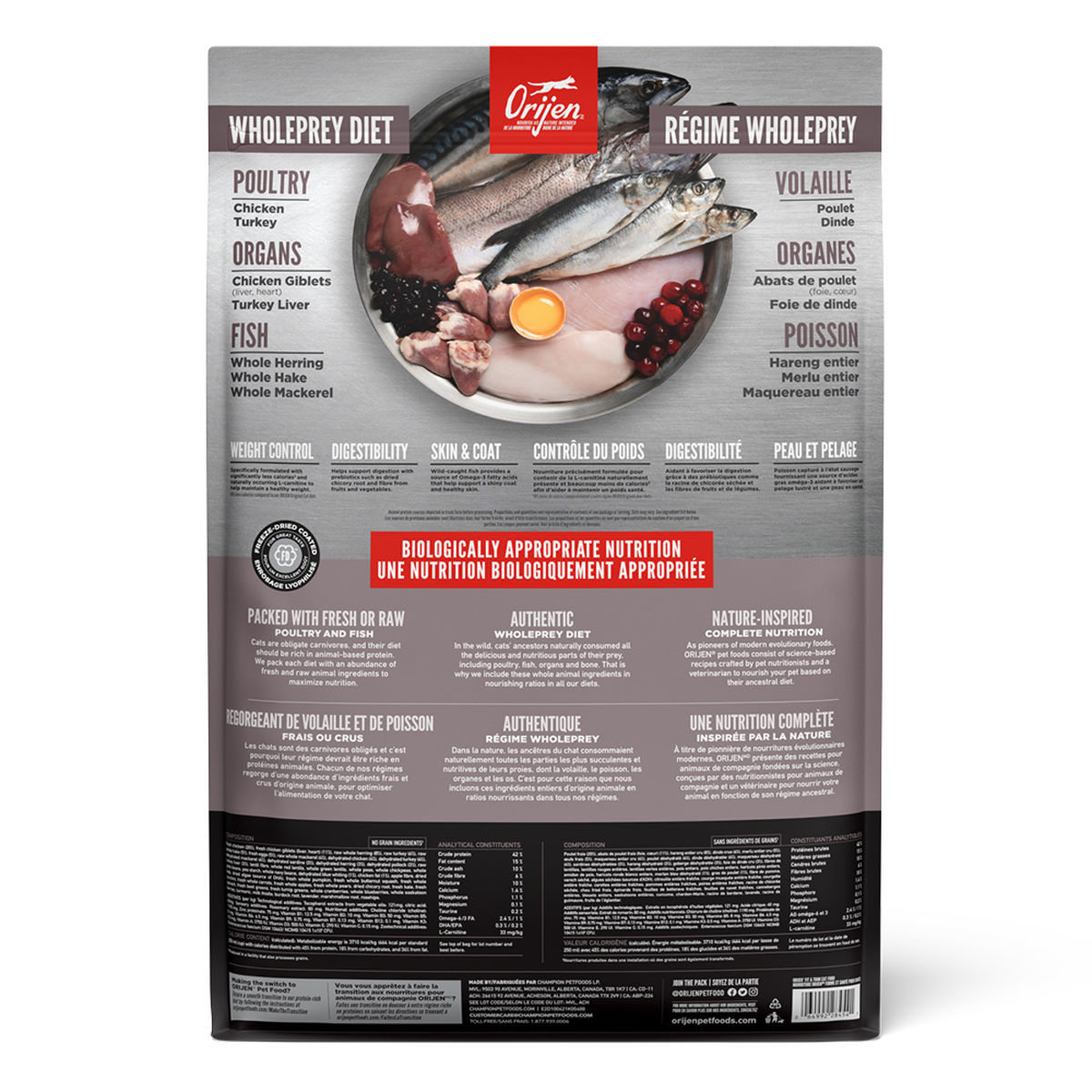 ORIJEN Fit & Trim Dry Cat Food – official product image 2