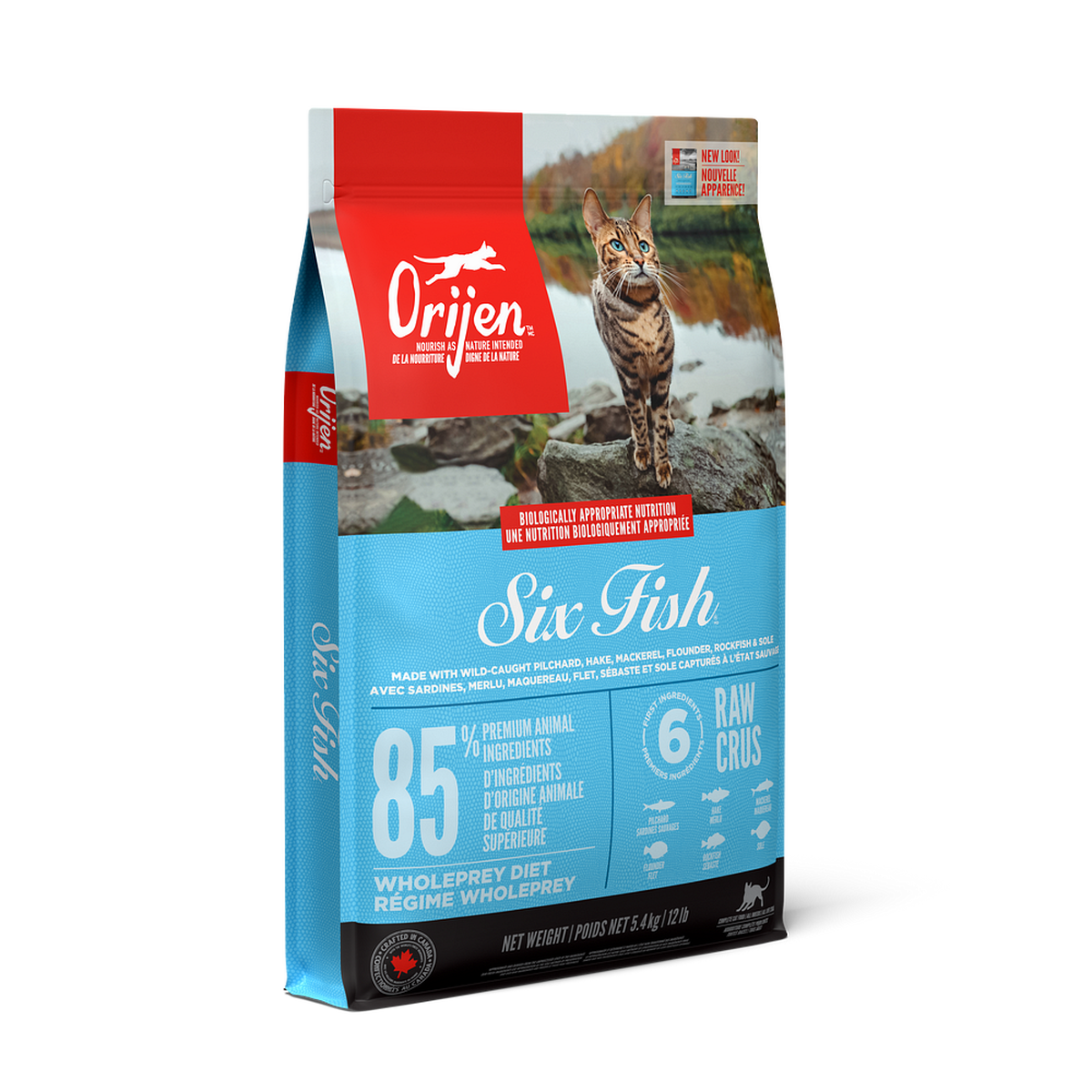 ORIJEN Six Fish Dry Cat Food – official product image 1