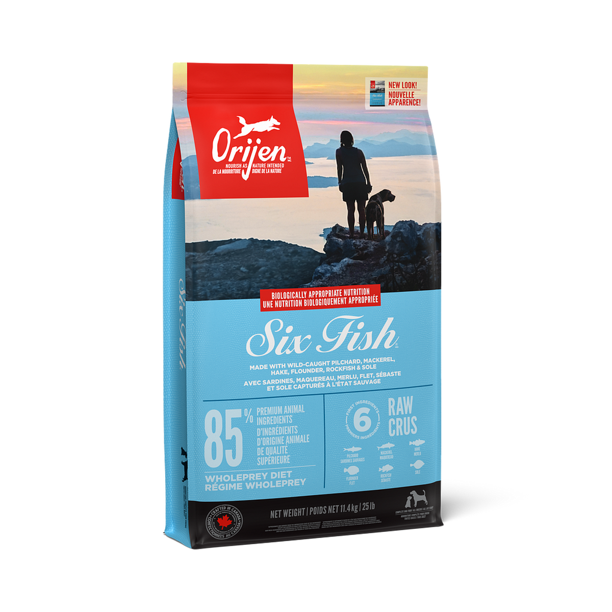 ORIJEN Six Fish Dry Dog Food – official product image 1